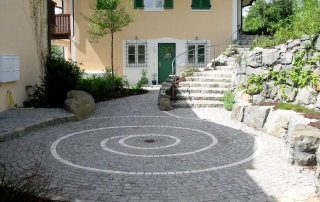 Terrasse Einfahrt Weg Abböschung