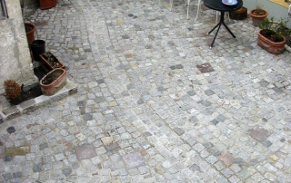 Terrasse Einfahrt Weg Abböschung