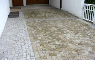 Terrasse Einfahrt Weg Abböschung